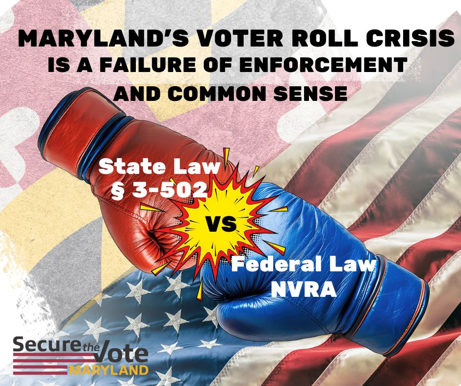 Maryland's Voter Roll Crisis - Failure of Enforcement and Common Sense