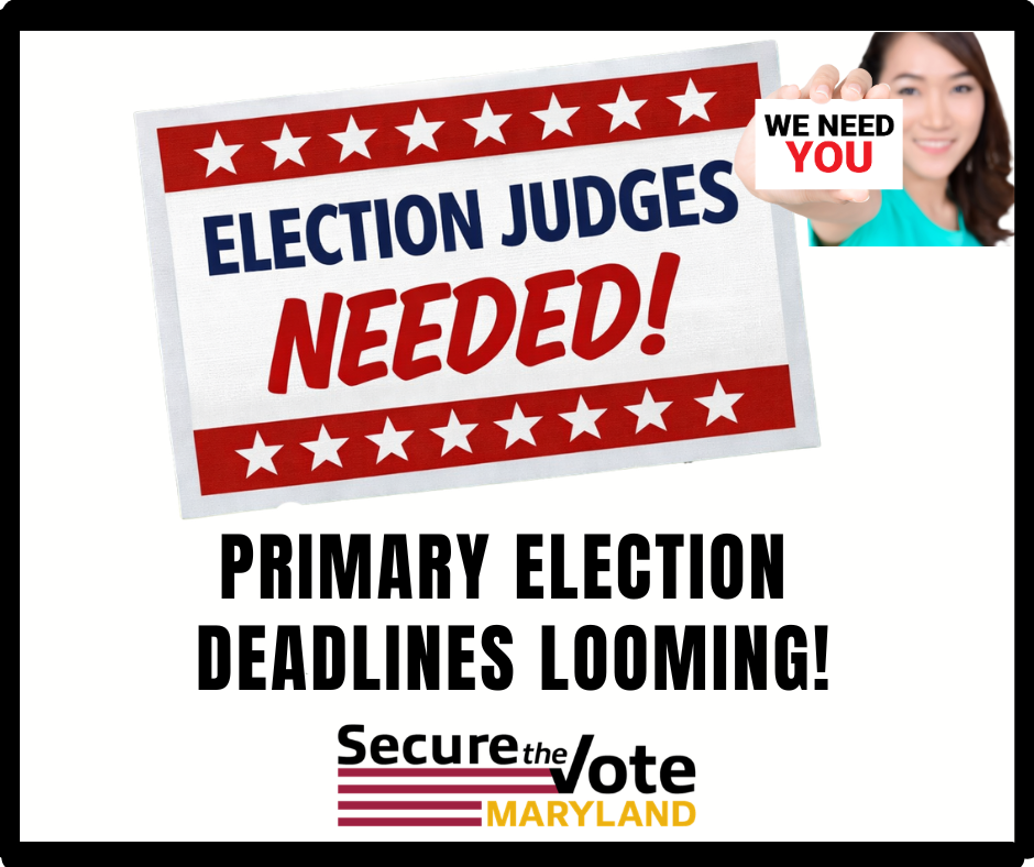 Election Judges Needed – Primary Election Deadlines Looming!
