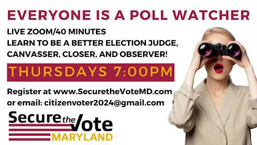 Maryland Election Accuracy Updates, Hot Off the Press