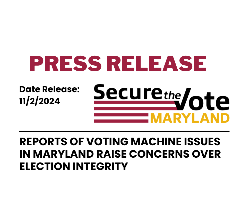 Reports of Voting Machine Issues in Maryland Raise Concerns Over Election Integrity