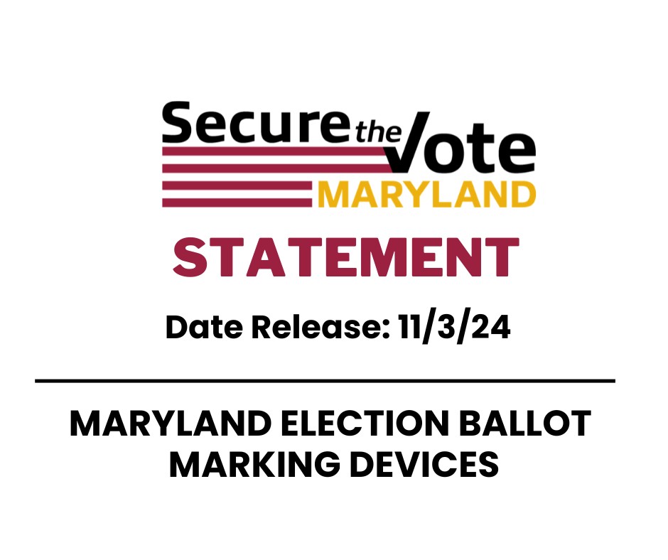 Maryland Election Ballot Marking Devices